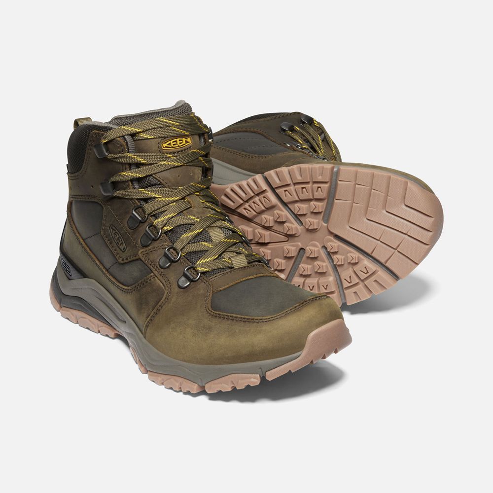 Keen Outdoor Bot Erkek Zeytin Yeşili - Innate Deri Waterproof - Türkiye IPVU92705